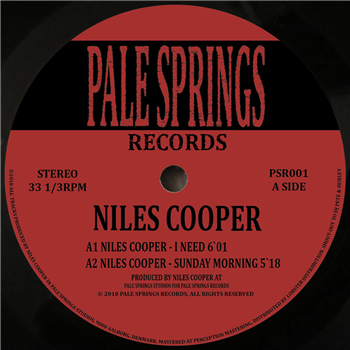 Niles Cooper - East of U - Pale Springs Records