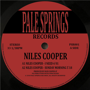 Niles Cooper - East of U - Pale Springs Records Niles Cooper - East of U - Pale Springs Records