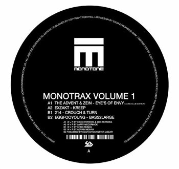 MonoTrax Volume 1 - Va - Monotone MonoTrax Volume 1 - Va - Monotone