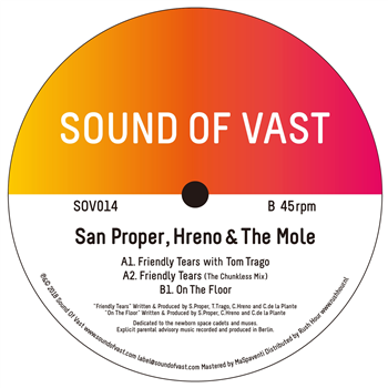 SAN PROPER, HRENO & THE MOLE - FRIENDLY TEARS EP - SOUND OF VAST