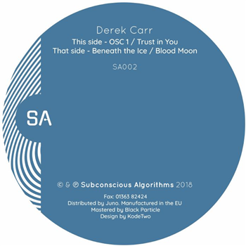 Derek CARR - SA 002 - Subconscious Algorithms