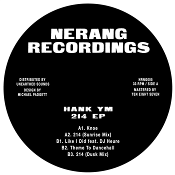 Hank YM - 214 EP - Nerang Recordings Hank YM - 214 EP - Nerang Recordings