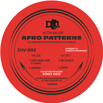 Alton Miller - AFRO PATTERNS EP - DIVISION 81
