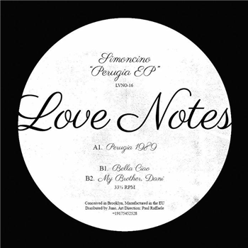 SIMONCINO - Perugia EP - Love Notes