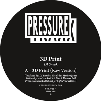 DJ Sneak - 3D Print - PRESSURE TRAXX