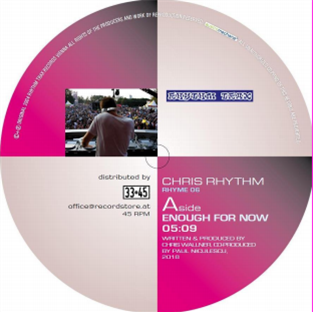 CHRIS RHYTHM – enough for now - RHYTHM TRAX RECORDS