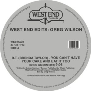 WEST END EDITS - Va (2 X 12) - West End Records