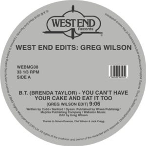 WEST END EDITS - Va (2 X 12) - West End Records WEST END EDITS - Va (2 X 12) - West End Records