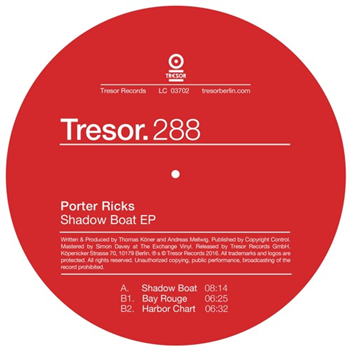 Porter Ricks - Shadow Boat EP - Tresor