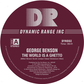 GEORGE BENSON - THE WORLD IS A GHETTO - DYNAMIC RANGE INC