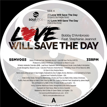 Bobby D’Ambrosio feat. Stephanie Jeannot - Love Will Save the Day - Soulstice Music