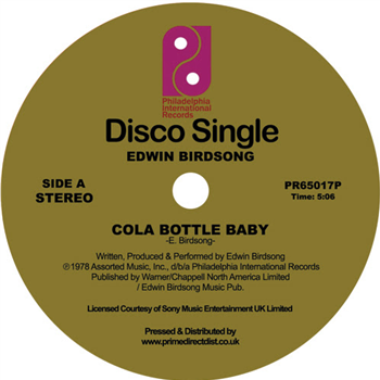 Edwin Birdsong - Cola Bottle Baby - Philadelphia International Records