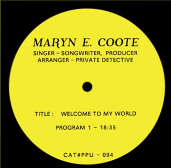 MARYN E COOTE - Welcome To My World - PPU