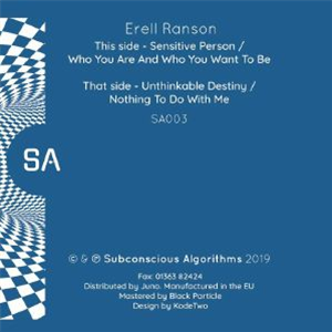 Erell RANSON - Subconscious Algorithms Erell RANSON - Subconscious Algorithms