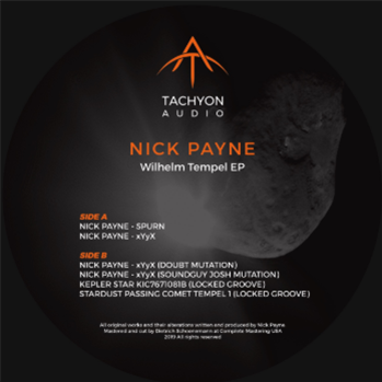 Nick Payne - Wilhelm Tempel E.P. - Tachyon Audio