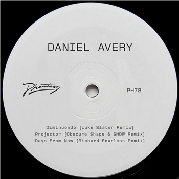 Daniel Avery - Song For Alpha Remixes - Two (Inc. Luke Slater / Obscure Shape & SHDW / Richard Fearless Remixes) - Phantasy Sound