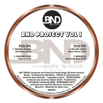 BND Projects Vol 1 VA - Body N Deep