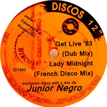 Junior Negro - GET LIVE 83 - D191 Junior Negro - GET LIVE 83 - D191