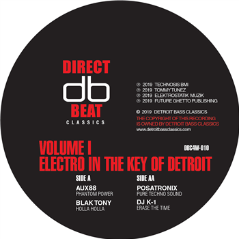 Electro In The Key Of Detroit Vol.1 - VA - Detroit Bass Classics