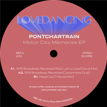 Pontchartrain - Motor City Memories EP - LOVEDANCING Pontchartrain - Motor City Memories EP - LOVEDANCING