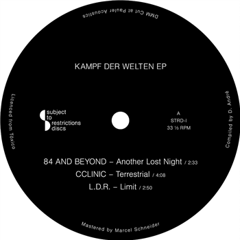 Various Artists – Kampf Der Welten EP - Subject To Restrictions Discs