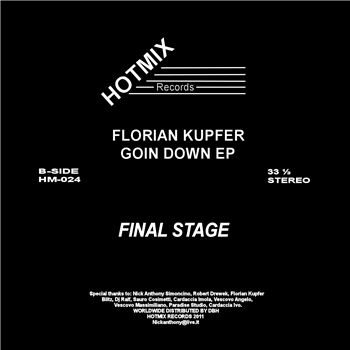 FLORIAN KUPFER - GOING DOWN EP - Hotmix Records