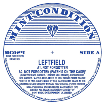 Leftfield - Not Forgotten - MINT CONDITION