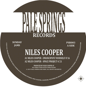 Niles Cooper - Sunday Jams - Pale Springs Records