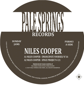 Niles Cooper - Sunday Jams - Pale Springs Records Niles Cooper - Sunday Jams - Pale Springs Records