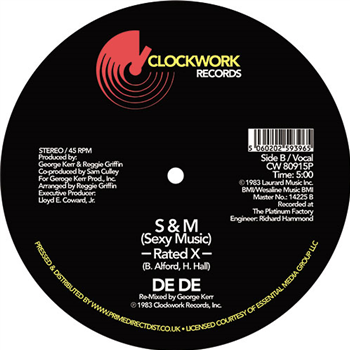 De De - S & M (Sexy Music) - Clockwork Records
