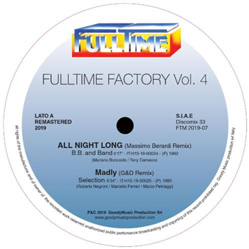 B.B. AND BAND/SELECTION/TOM HOOKER/RAINBOW TEAM “Fulltime Factory vol.4” - Fulltime Production