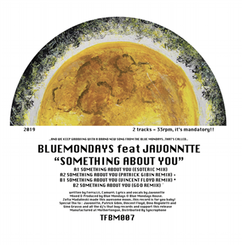 Blue Mondays feat Javonntte – Something about you (Vincent Floyd, Patrick Gibin, G&D Remixes) - Tune From Blue Mondays
