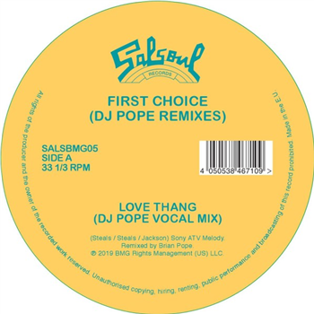 First Choice - Love Thang (DJ Pope Remixes) - SALSOUL