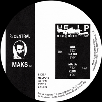 Central - Maks EP - Help Recordings