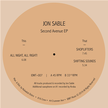 Jon Sable - Second Avenue EP - In Dust We Trust
