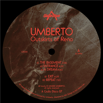 UMBERTO - OUTSKIRTS OF RENO - Giallo Disco UMBERTO - OUTSKIRTS OF RENO - Giallo Disco