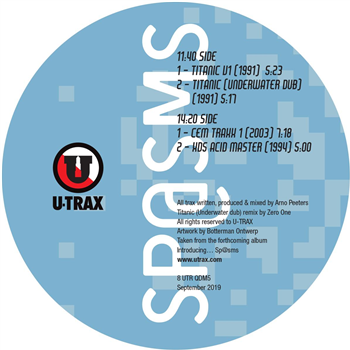 Sp@sms - Titanic EP (White & Blue Marbled Vinyl) - U-Trax