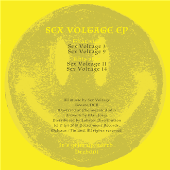 Sex Voltage - Sex Voltage EP - Detachment Records Sex Voltage - Sex Voltage EP - Detachment Records
