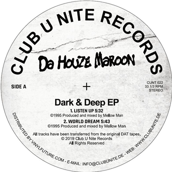 Da Houze Maroon - Dark & Deep EP - Club U Nite