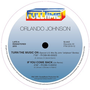 ORLANDO JOHNSON - turn the music on (John “Jellybean” Benitez Rmx) - Fulltime Production