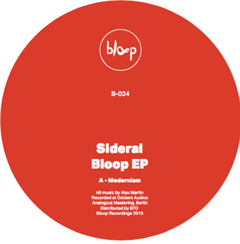 Sideral - Bloop EP - Bloop Recordings