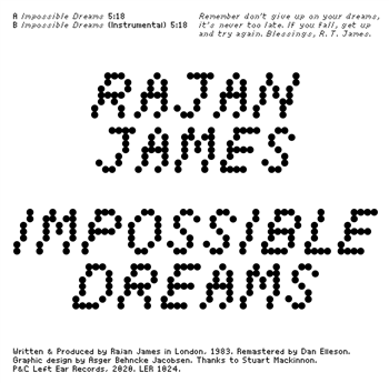 Rajan James - Impossible Dreams - LEFT EAR RECORDS