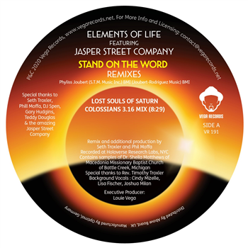 Elements Of Life Featuring Jasper Street Company - Stand On The Word (Lost Souls Of Saturn and DJ Spen & Gary Hudgins Remixes) - VEGA RECORDS