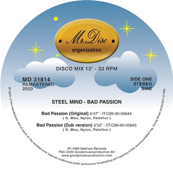 STEEL MIND - bad passion (Green Transparent Vinyl) - MR DISC ORGANISATION