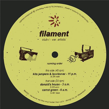 VARIOUS ARTISTS - CLUB I - Filament VARIOUS ARTISTS - CLUB I - Filament