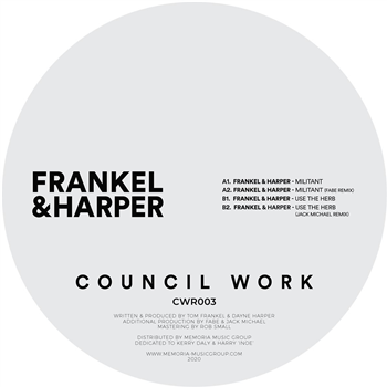 Frankel & Harper - Militant EP - Council Work Frankel & Harper - Militant EP - Council Work