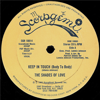 THE SHADES OF LOVE - KEEP IN TOUCH (BODY TO BODY) - SCORPGEMI