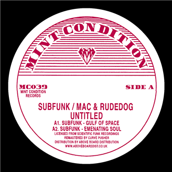 Subfunk / Mac & Rudedog - Untitled - MINT CONDITION