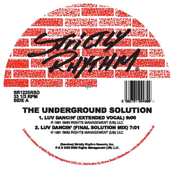 The Underground Solution - Luv Dancin (30th Anniversary) - STRICTLY RHYTHM