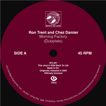 Ron Trent and Chez Damier - Morning Factory (dubplate) - Back To Life